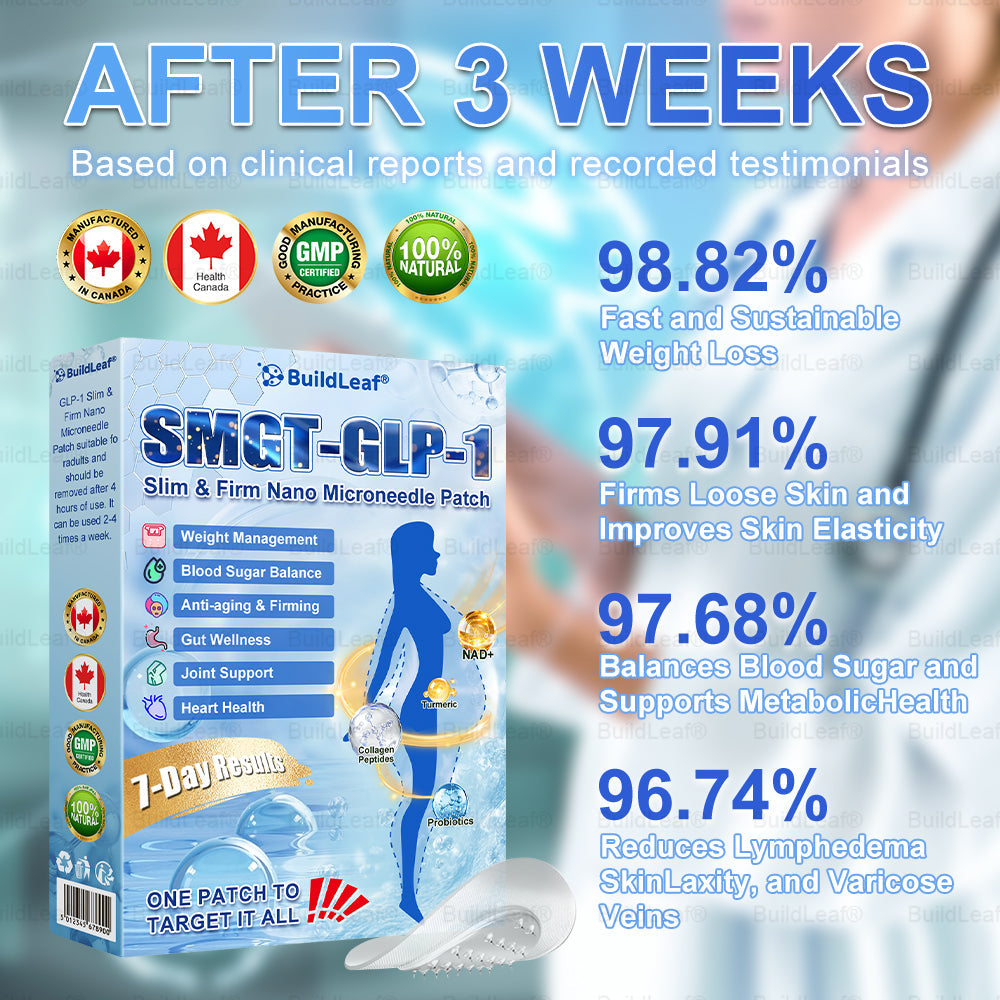 🇨🇦🇨🇦🇨🇦𝐇𝐞𝐚𝐥𝐭𝐡 𝐂𝐚𝐧𝐚𝐝𝐚 |𝐵uil𝗱𝐿ea𝐟® 𝑮𝐋𝑃-1 Slim & Firm 𝑁ano 𝑀icroneedle 𝑃atch with Collagen,Turmeric&Matrixyl 3000 丨Obesity,Cardiovascular Diseas, Diabetes, Sleep Apnea, Joint Problems and More