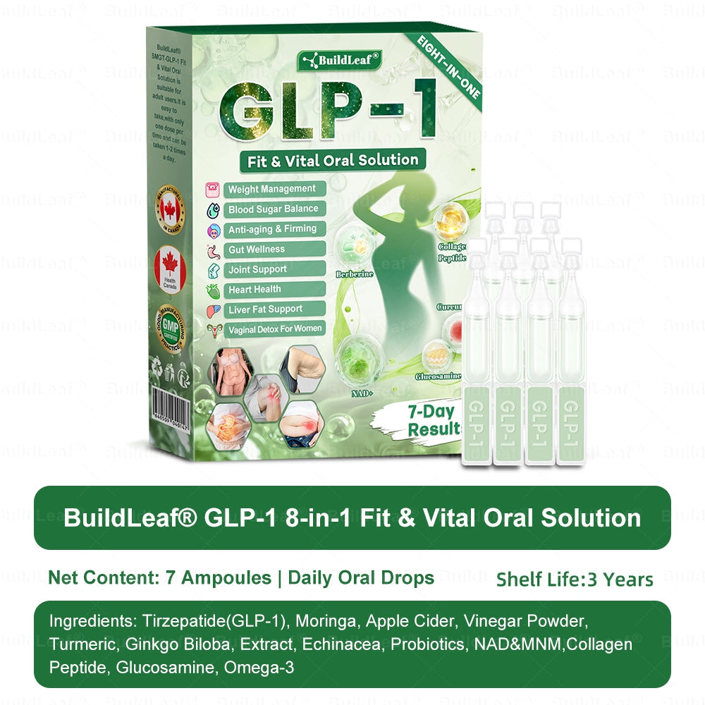 🎁 Only 5 boxes left! 𝑩𝒖𝐢𝒍𝒅𝑳𝒆𝐚𝒇® GL𝐏-1 8-𝒊𝒏-1 𝙁𝙞𝙩 & 𝙑𝙞𝙩𝙖𝙡 𝖮𝗋𝖺𝗅 𝙎𝙤𝙡𝙪𝙩𝙞𝙤𝙣 We're offering an extra 45% off! Help you shape your perfect body and stay healthy. Miss out now, or you'll have to wait until next year.