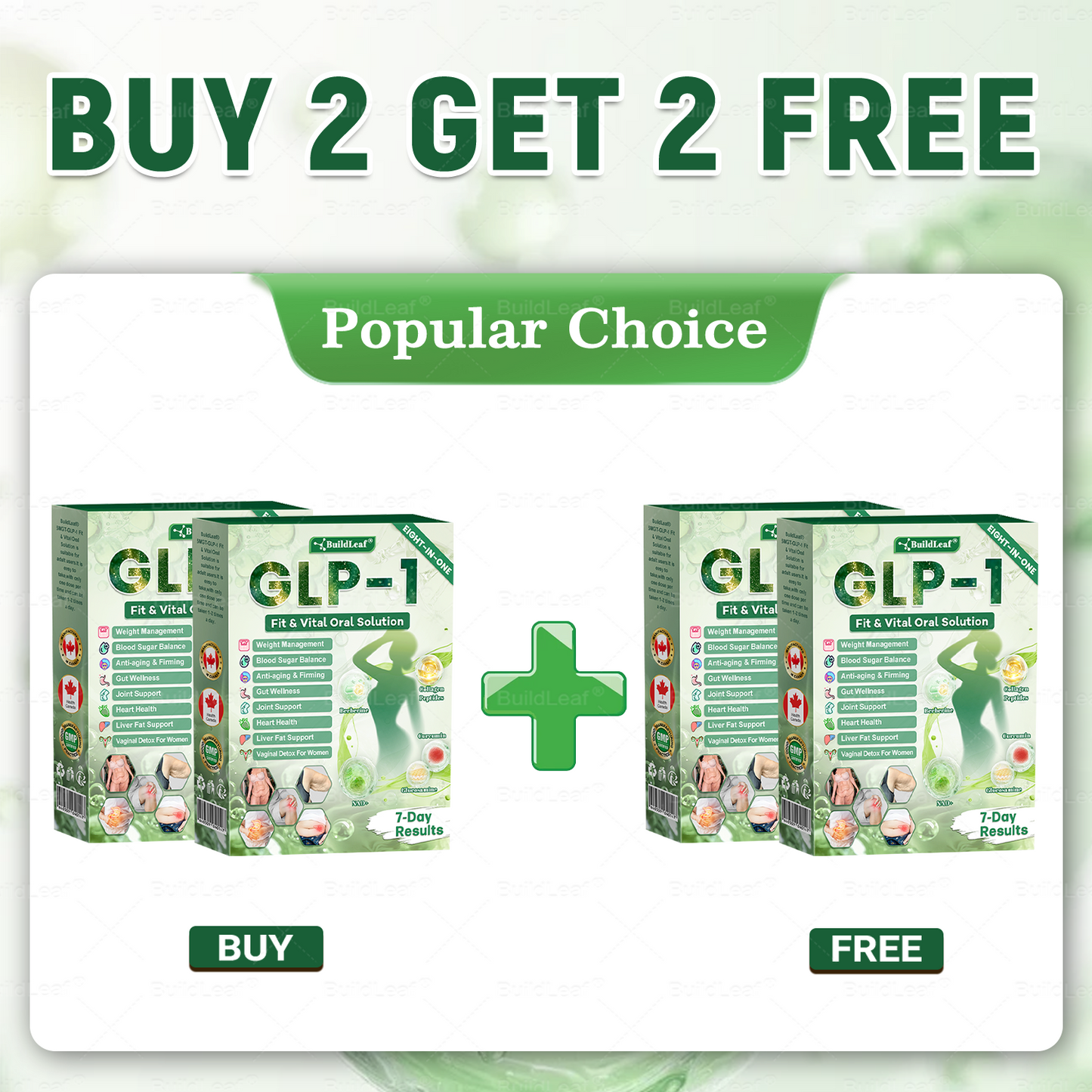 🎁 Only 5 boxes left! 𝑩𝒖𝐢𝒍𝒅𝑳𝒆𝐚𝒇® GL𝐏-1 8-𝒊𝒏-1 𝙁𝙞𝙩 & 𝙑𝙞𝙩𝙖𝙡 𝖮𝗋𝖺𝗅 𝙎𝙤𝙡𝙪𝙩𝙞𝙤𝙣 We're offering an extra 45% off! Help you shape your perfect body and stay healthy. Miss out now, or you'll have to wait until next year.